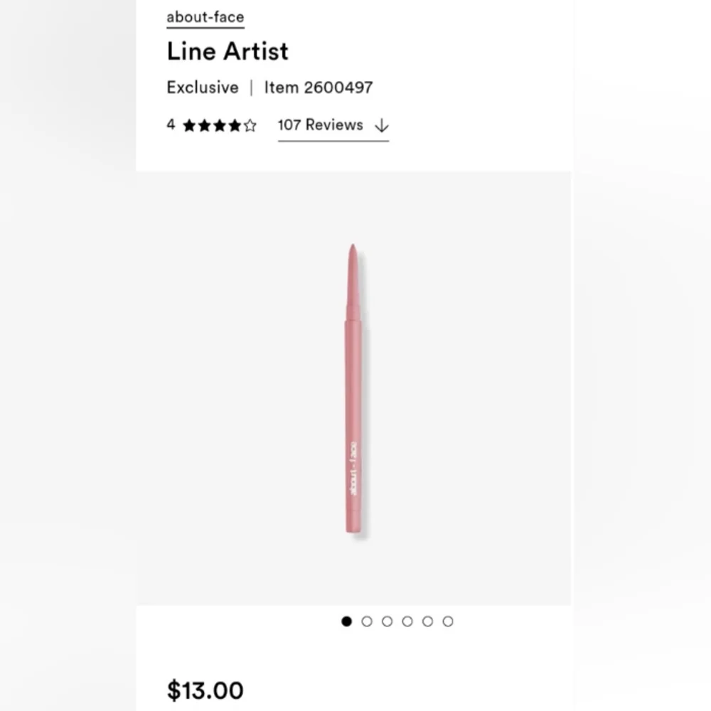 🎉3•$13/4•$16🎉 ABOUT FACE Line Artist Longwear Eyeliner in Leave Me Breathless